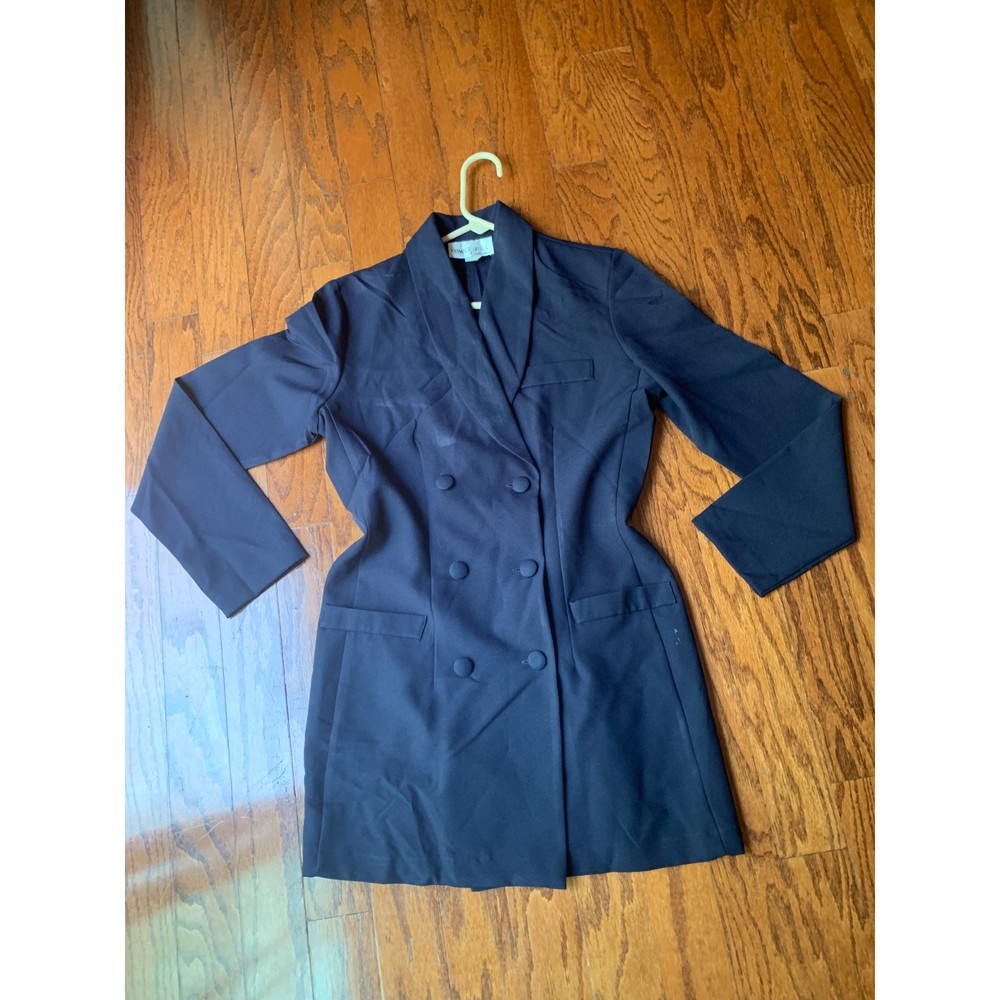 Tower Hill Collection Navy Blue Double Button Women's Blazer Size 8